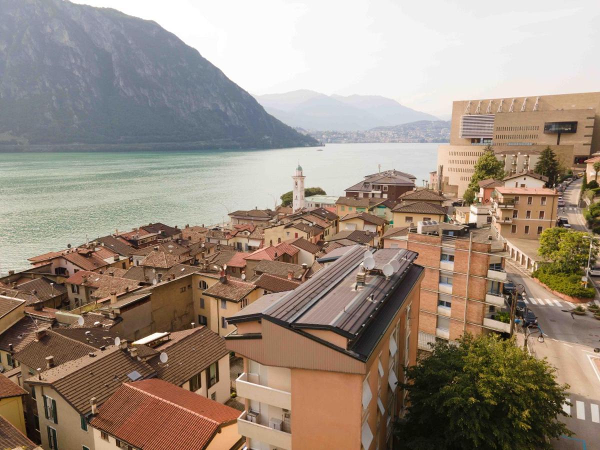 Casa Elea_ Panoramic Attic In City Center Campione dʼItalia Exterior foto